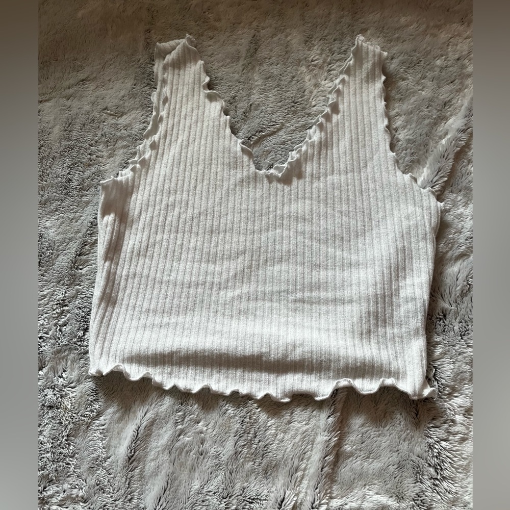 white shein crop